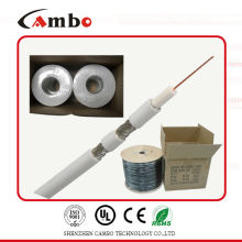 Meilleur prix meilleur prix Câble Cambo RG6 75ohm / 50ohm avec certificat CCS / BC CE / UL / ISO9001 certificat usine / fabricant à Shenzhen /